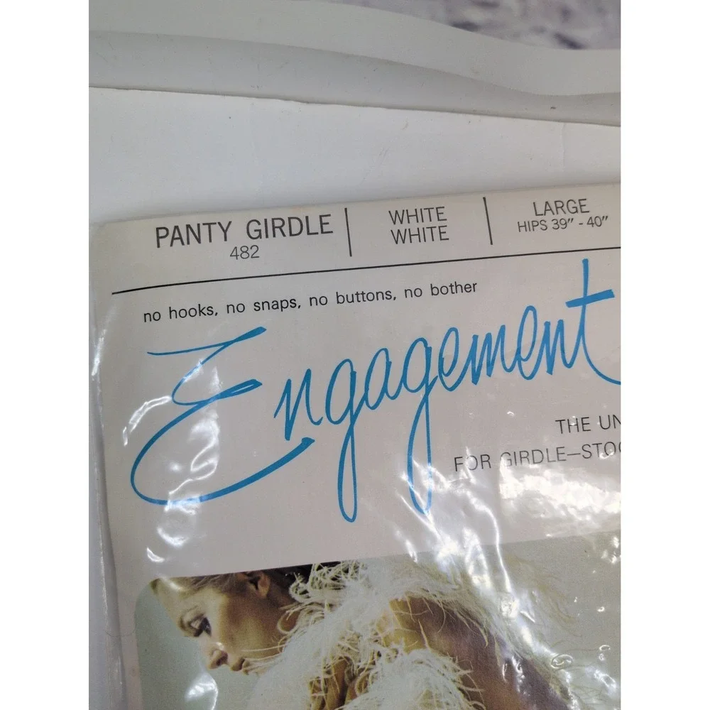VNTG SEALED NEW😍Berkshire Engagement Panty Girdle Stocking Combination L White